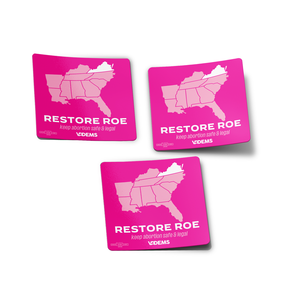 Restore Roe Restore Roe Sticker Pack – Store | Democratic Party of Virginia